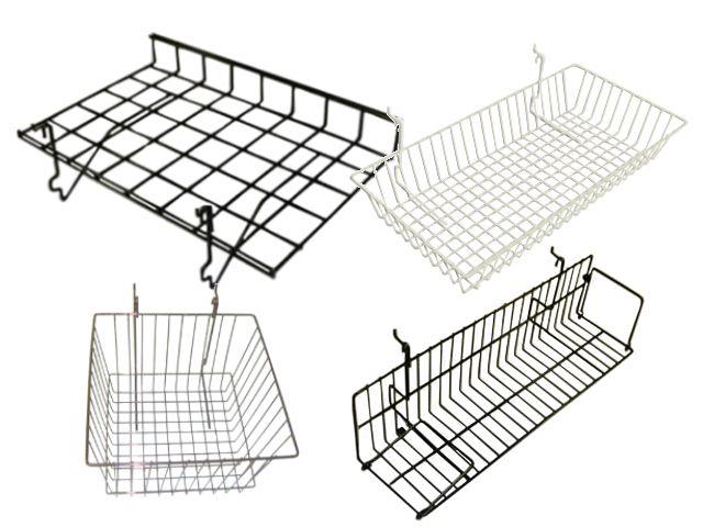 Gridwall and Slatgrid Baskets and Shelving