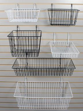 Slatwall Baskets, Brackets ,Shelves and Hangrails