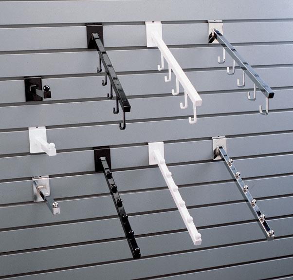 Slatwall, Slatwall Fixtures & Displays, Pegboard & Hooks