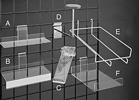 Grid Wall Acrylic and Plastic Displays