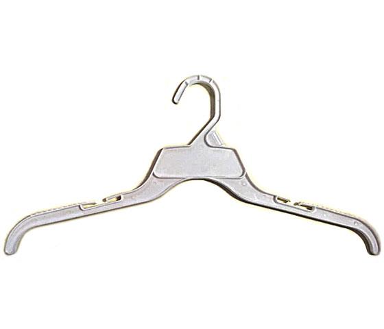 White Plastic Economy Hangers with Hang Bar