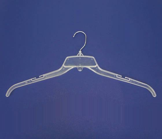 (VICS) Plastic Break-Resistant Shirt Hanger, 19 - Clear