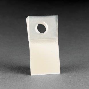 CLEAR PRESSURE SENSITIVE MERCHANDISING HANGERS