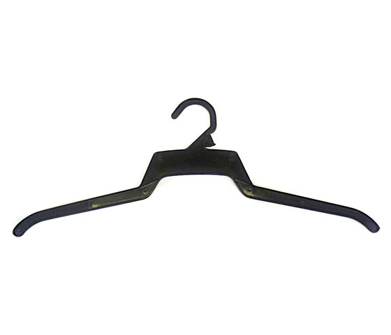 Wholesale White Economy Plastic Hangers with Bar - 16