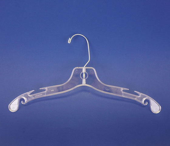 Heavyweight Clear Coat Hanger (Long Hook)