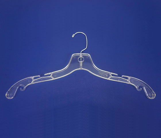 Heavyweight Clear Plastic Coat Hanger