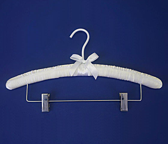 15 White Plastic Hangers